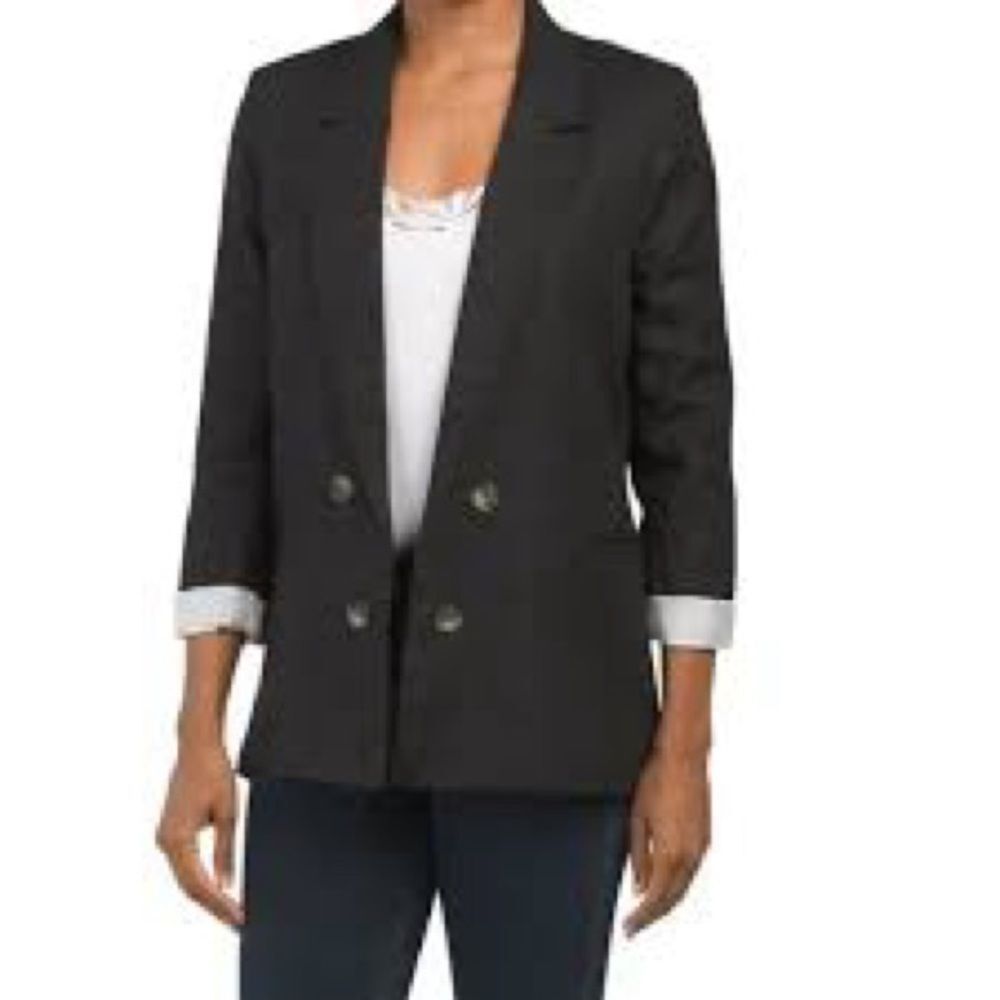 NWT Jules‎ & Leopold | Black Cardigan Blazer Sport Jacket Coat S
